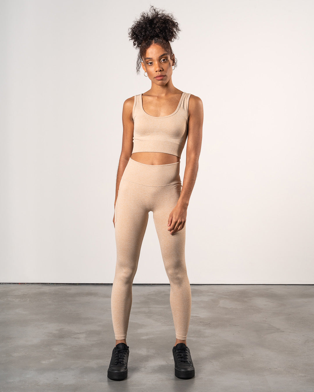 WOMENS RIBBED SEAMLESS LEGGINGS