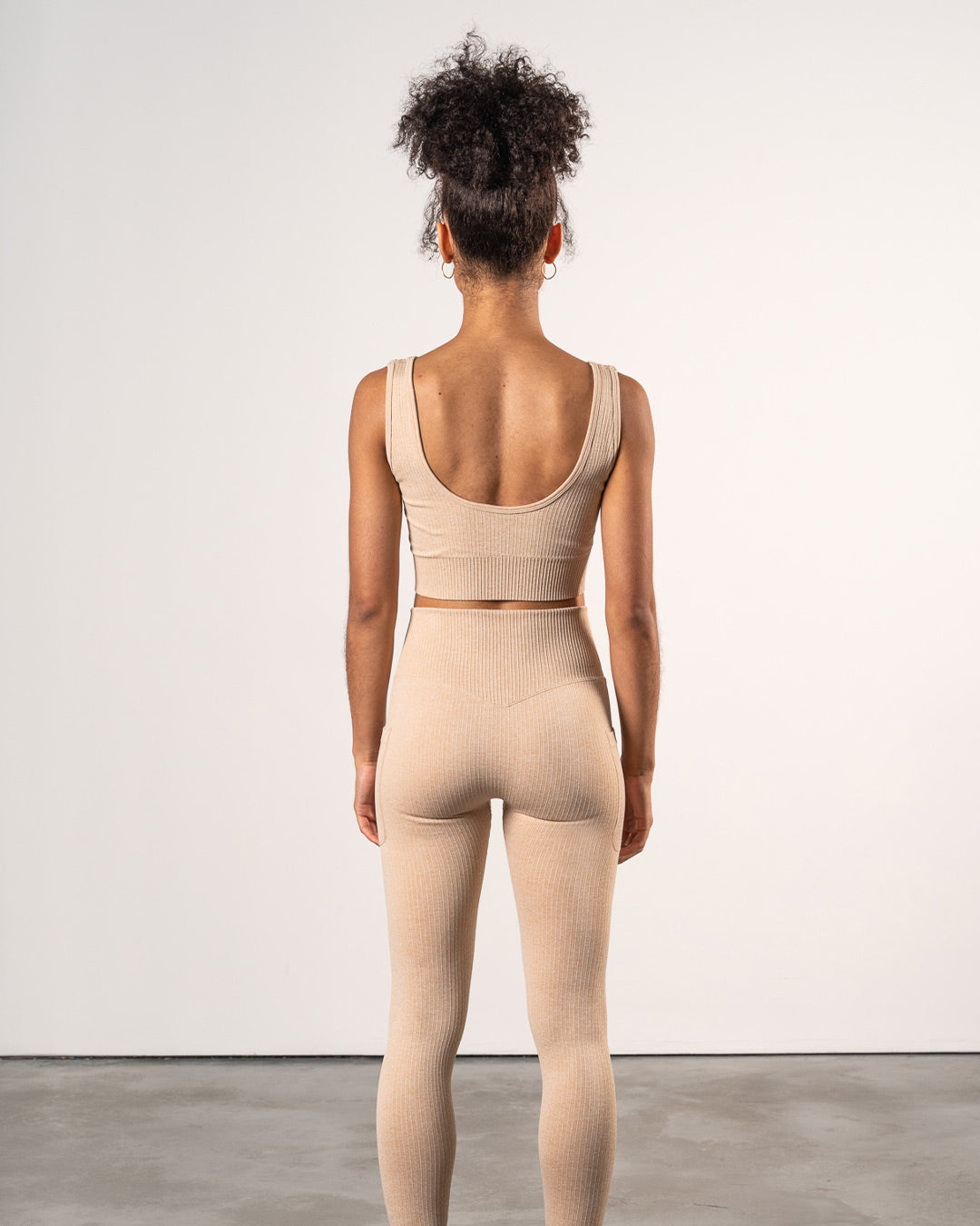 WOMENS RIBBED SEAMLESS LEGGINGS