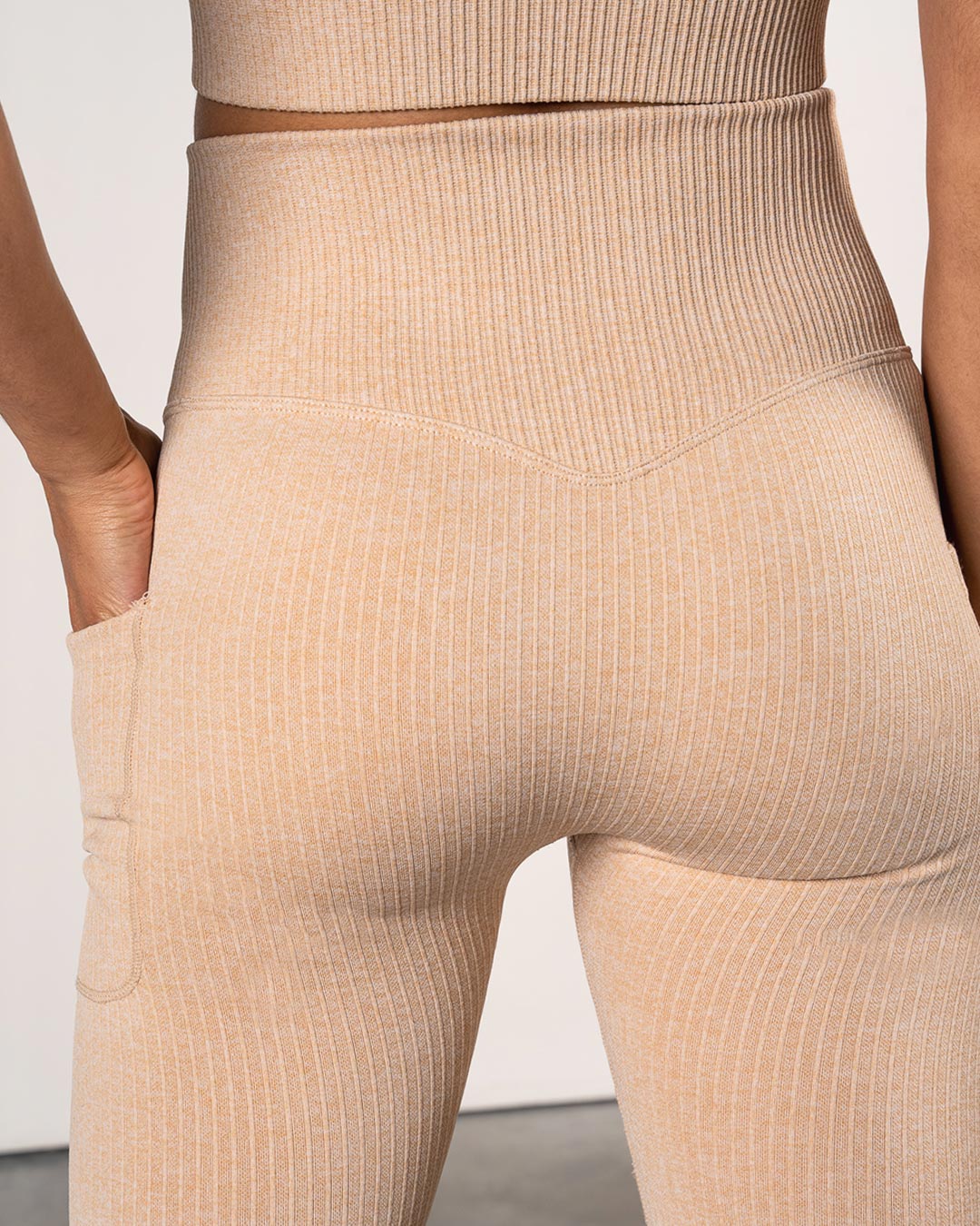 WOMENS RIBBED SEAMLESS LEGGINGS